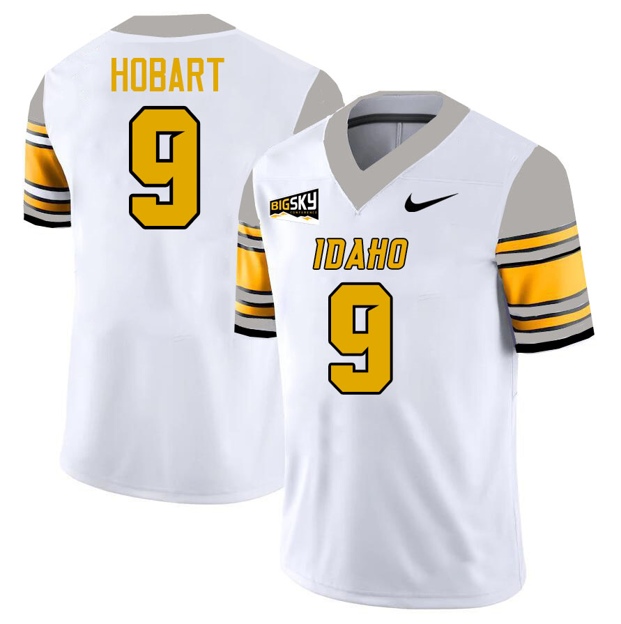 Idaho Vandals #9 Ken Hobart College Football Jerseys,Uniforms Stitched-White